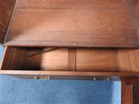 Lot 292 - A Victorian mahogany single mirror door wardrobe