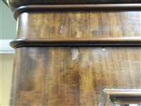 Lot 292 - A Victorian mahogany single mirror door wardrobe