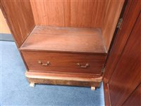 Lot 292 - A Victorian mahogany single mirror door wardrobe