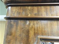 Lot 292 - A Victorian mahogany single mirror door wardrobe