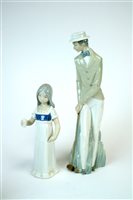 Lot 112 - A collection of Lladro and Nao figures