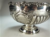 Lot 59 - A silver pedestal bowl