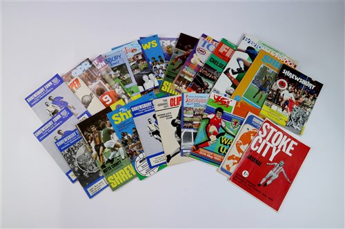 Lot 86 - A collection of Shrewsbury Town programmes