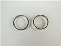 Lot 113 - Two diamond set rings