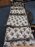 Lot 327 - A small mid 19th century French upholstered day bed