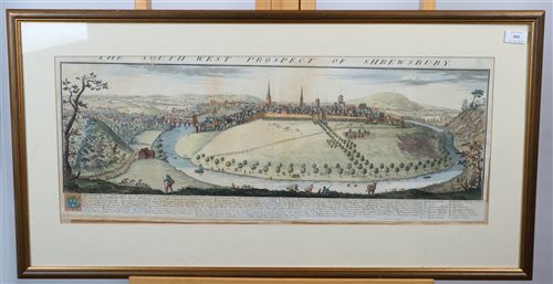 Lot 245 - After Samuel and Nathaniel Buck, prospect of Shrewsbury, engraving