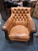 Lot 157 - A Regency mahogany bergere armchair