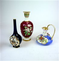 Lot 74 - A Samuel Alcock vase and other ceramics