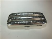 Lot 33 - A silver cigar case