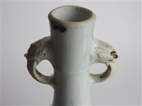 Lot 277 - Chinese blue and white porcelain 'Long Eliza'  two handled baluster vase