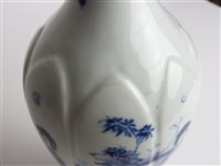 Lot 277 - Chinese blue and white porcelain 'Long Eliza'  two handled baluster vase