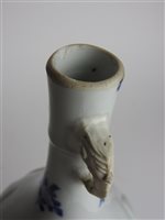 Lot 277 - Chinese blue and white porcelain 'Long Eliza'  two handled baluster vase