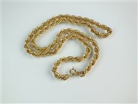 Lot 127 - A 9ct gold necklace