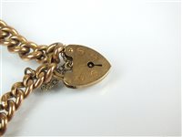 Lot 183 - A 9ct gold bracelet