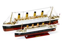 Lot 276 - Large model of Titanic, in a case