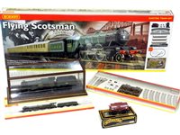 Lot 351 - Hornby (China) Flying Scotsman Train set, track and Penrice Castle Loco.