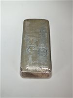 Lot 46 - A solid silver coloured bar
