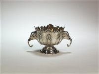 Lot 6 - A silver pedestal bowl
