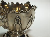 Lot 6 - A silver pedestal bowl