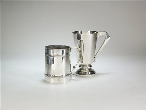 Lot 54 - Two silver mugs
