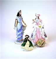 Lot 127 - A collection of Coalport porcelain figures of ladies