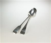 Lot 5 - Two silver basting spoons