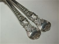 Lot 71 - A pair of silver serving spoons
