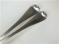 Lot 39 - A pair of Scottish silver tablespoons