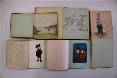 Lot 172 - COLLECTION OF 16 AUTOGRAPH ALBUMS containing...