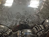 Lot 85 - A George III silver salver