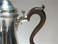 Lot 89 - An early George III silver coffee pot