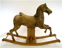 Lot 339 - Pine Carousel Horse