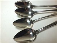 Lot 62 - Five silver tablespoons