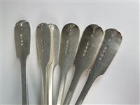 Lot 35 - A collection of silver flatware