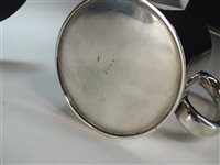 Lot 42 - A silver mug and teapot