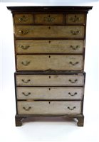 Lot 385 - A George III mahogany chest on chest