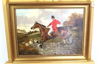 Lot 244 - Attributed to E.B. Herberte, hunting scene