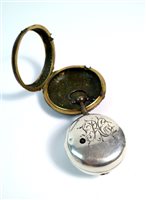 Lot 60 - Pair cased tortoiseshell 18th century pocket watch.