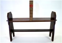 Lot 366 - A Victorian stained oak hall seat