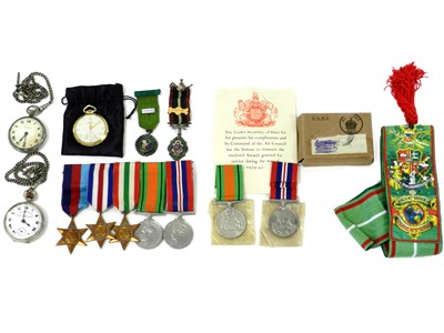 Lot 117 - Five WWII medals and further medals