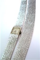 Lot 188 - A 9ct white gold bracelet 'Bueche Girod' watch and accompanying bracelet
