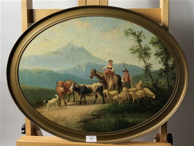 Lot 337 - Continental school, rural scene