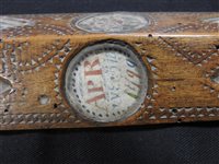 Lot 209 - A George III treen love token dated 1799