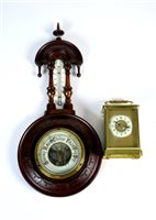 Lot 678 - A small early 20th century continental carriage clock