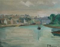 Lot 504 - Didier Berinny, Harbour scene