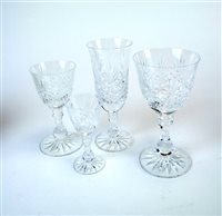 Lot 105 - Thomas Webb and other clear crystal drinking glasses