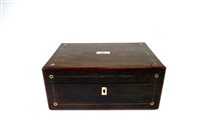 Lot 157 - Two Victorian veneered work boxes