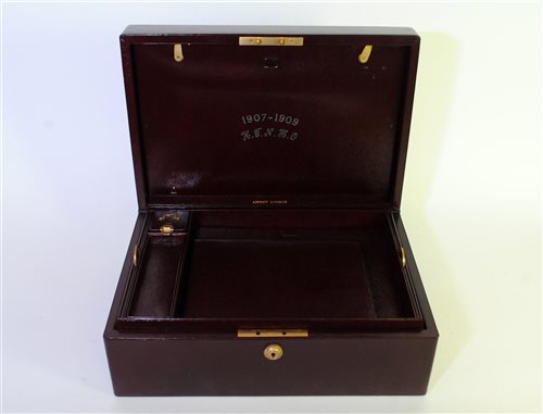 Lot 213 - An Edwardian gentleman's travelling case by Asprey
