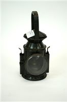 Lot 151 - A war time Wakefield Birmingham tri-colour paraffin railway lamp