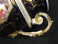Lot 123 - A Derby porcelain twin-handled vase and one other vase